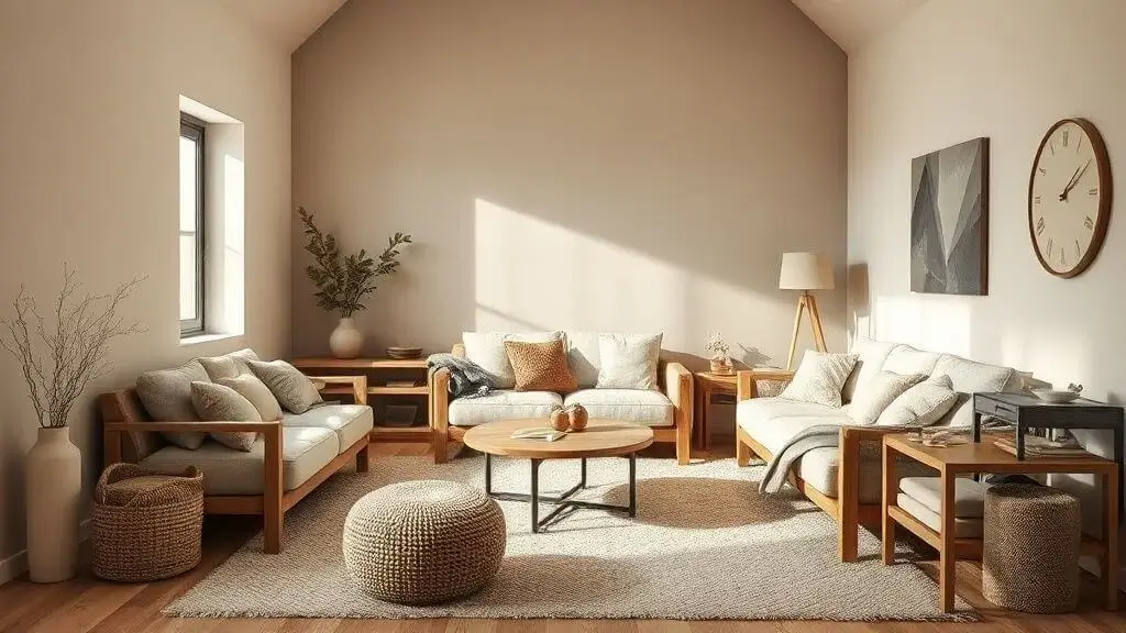 Paris loft living room