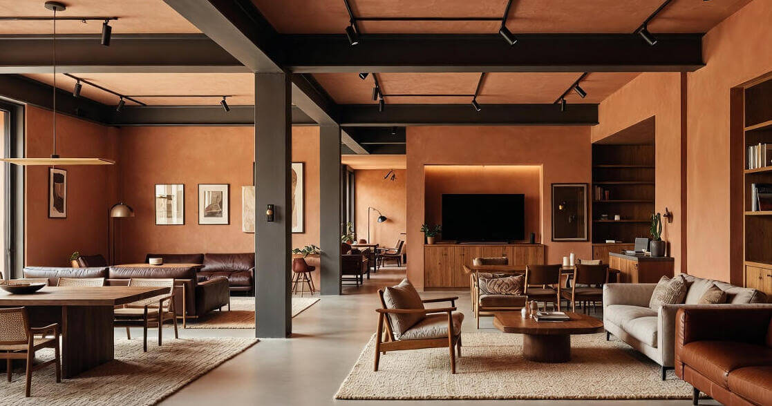Paris loft living room